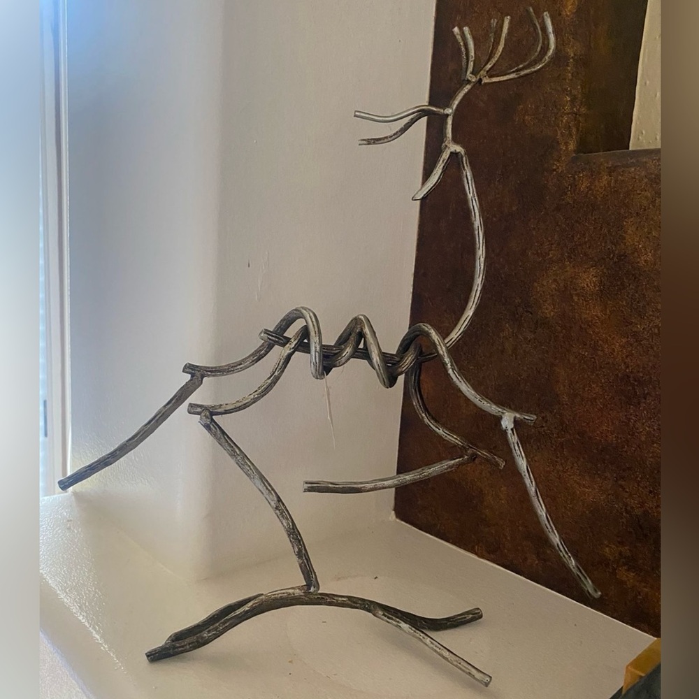 Modernist Reindeer Holiday Decoration